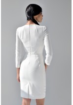 Елегантна біла сукня в діловому стилі
