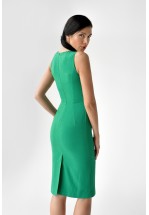 Зелена елегантна сукня по фігурі
