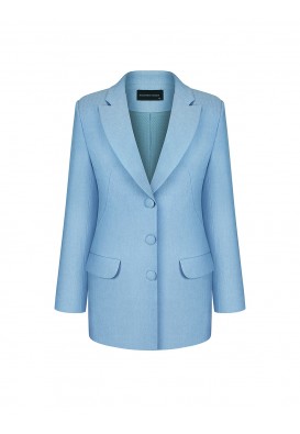 Классический голубой жакет
