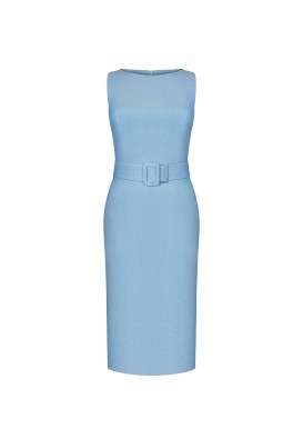 Блакитна сукня міді 