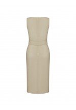 Бежева класична сукня