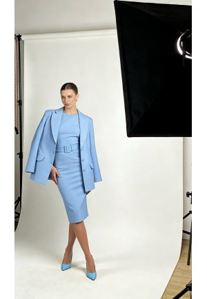 Класичний блакитний жакет