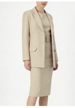 Бежева класична сукня