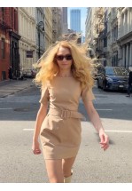 Міні сукня з поясом