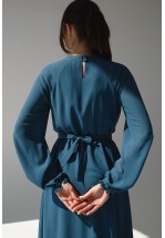 Жіночна сукня міді з шифону