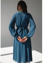 Жіночна сукня міді з шифону