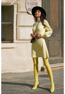 Жовта сукня міні