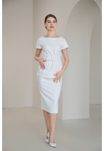 Элегантная белая юбка