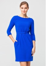 Ярко-синее платье