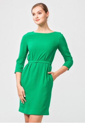 Ярко-зеленое платье