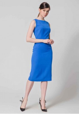 Синее платье - футляр