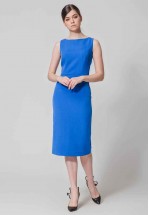 Синее платье - футляр