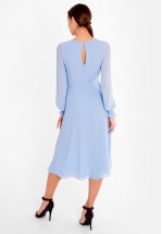 Романтична сукня міді в блакитному кольорі