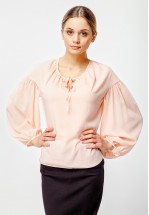 Шифонова пудрова блуза