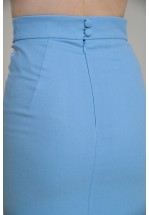 Голубая классическая юбка 