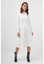 Біла стильна сукня