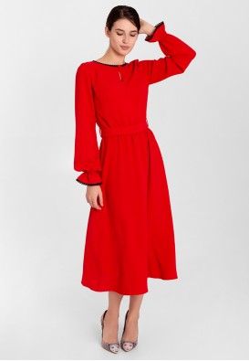 Коктейльна сукня в червоному кольорі