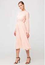 Ніжна шифонова сукня міді в персиковому кольорі