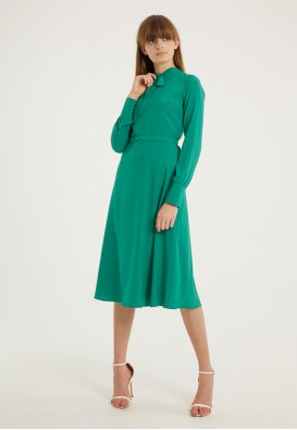 Сукня міді зеленого кольору