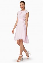 Сукня міді ніжно-рожевого кольору